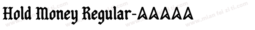 Hold Money Regular字体转换